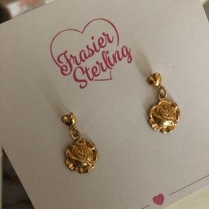 Frasier Sterling Rose Earrings